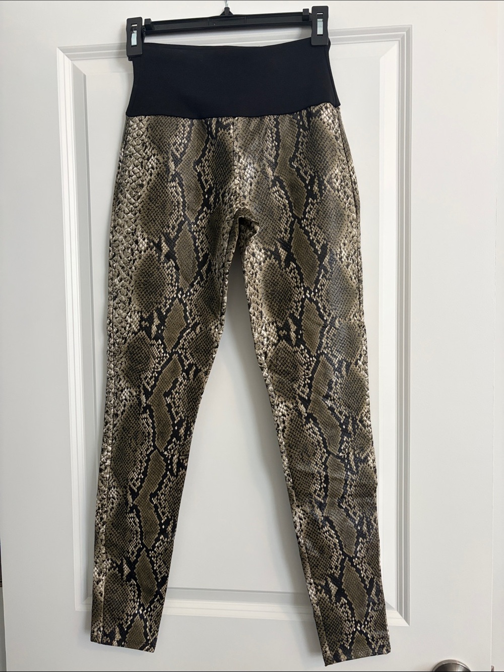 Snake Print High-Waist Leggings
